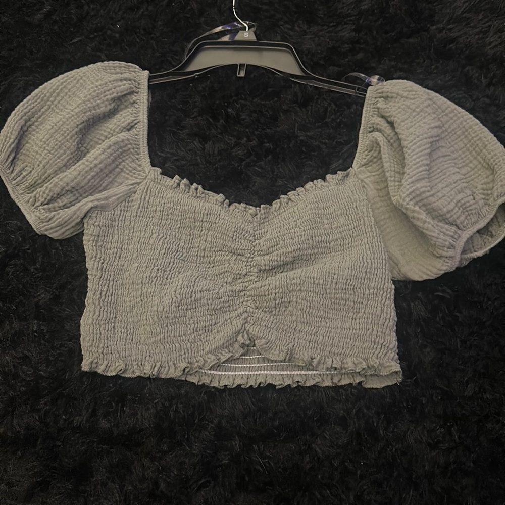 Green Crop top